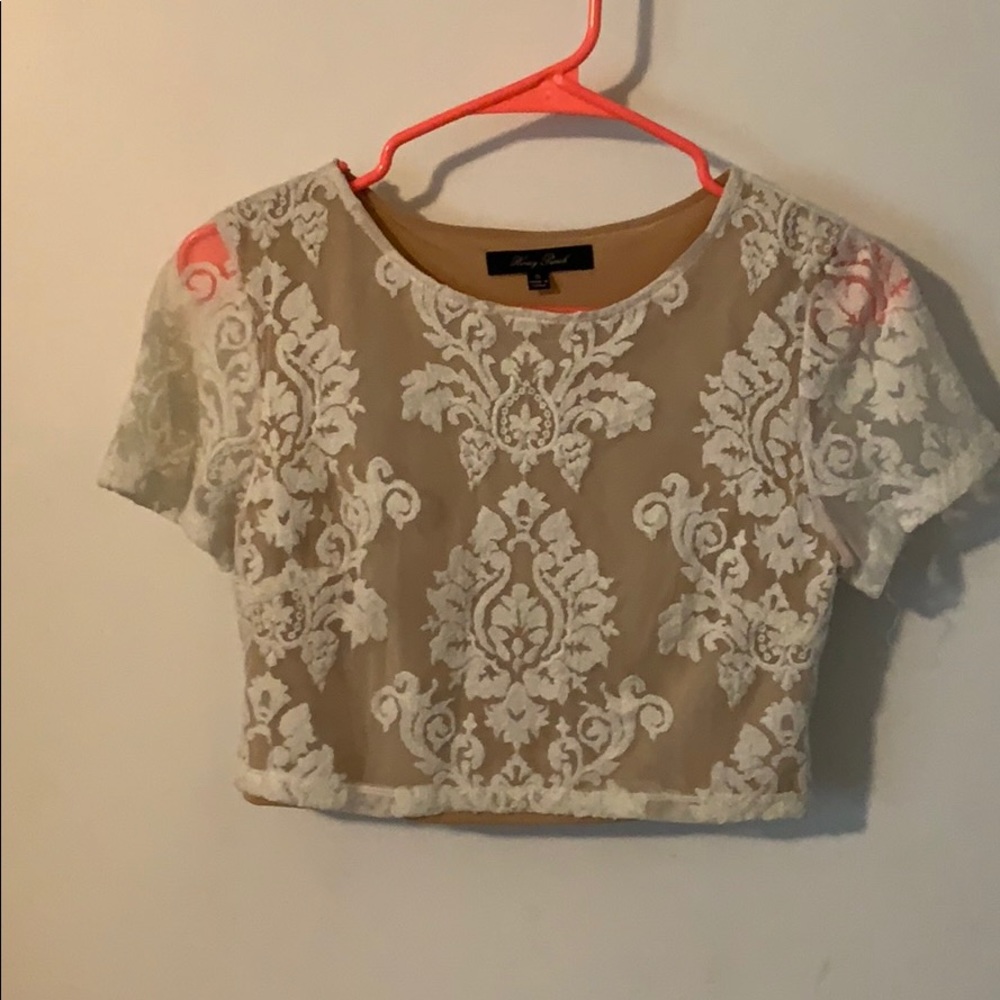 Lace crop top